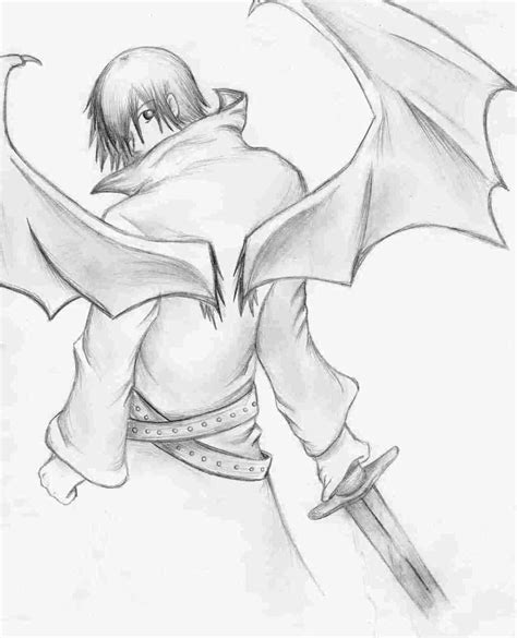 Demon Anime Drawings In Pencil