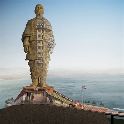 Continúa la construcción de la estatua más alta del mundo en la India | ArchDaily Perú