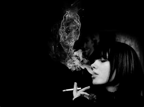 Cigarette Smoke Girl Sad