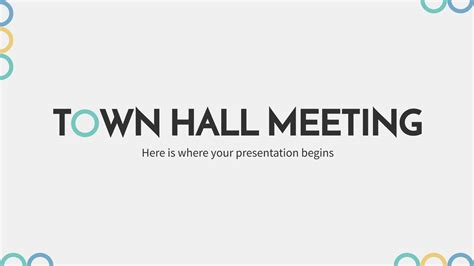 Town Hall Meeting Google Slides & PowerPoint template