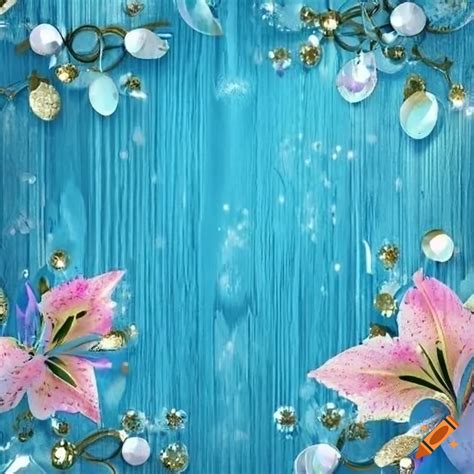 Wood background, vine, lace, floral, roses, lilies, rhinestones ...