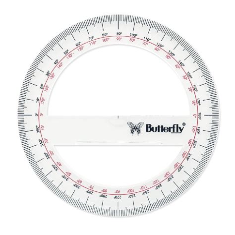 Jual PENGGARIS BUSUR LINGKARAN 360/15CM CIRCLE PROTRACTOR BUTTERFLY ...