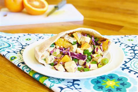 Asian Chicken Salad Pita Pocket | The Foodie and The Fix