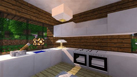 Finally finished my modern minecraft kitchen : Minecraft