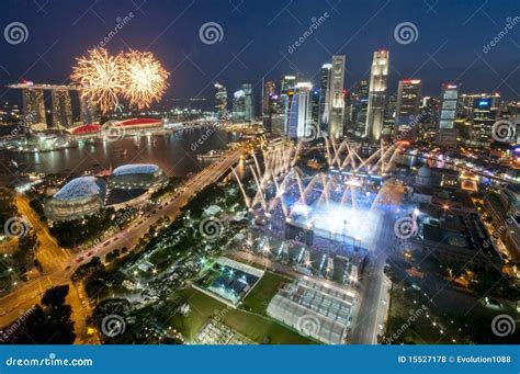 Fireworks during National Day Editorial Stock Photo - Image of ...