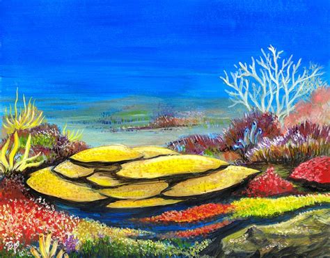 Coral Reef Painting by Bob Patterson