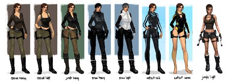 Tomb Raider Underworld - Lara Croft Costume Illustrations and Artwork