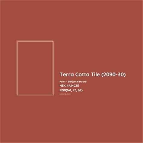 Benjamin Moore Terra Cotta Tile (2090-30) Paint color codes, similar paints and colors - colorxs.com