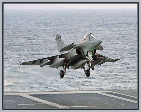 A Dassault Rafale M on landing on a aircraft carrier. A key selling ...