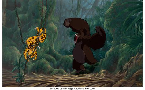 Tarzan Kerchak Presentation Cel and Master Production Background | Lot #96265 | Heritage Auctions