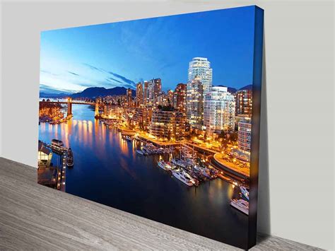 Vancouver Canada Decorative Canvas Wall Art Print