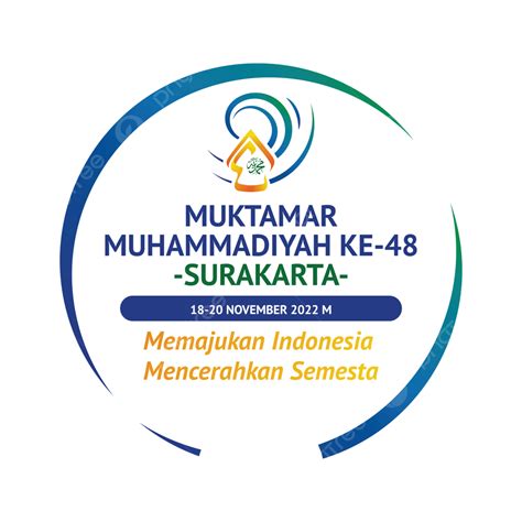 48th Muhammadiyah And Aisyiyah Congress Circle Logo Hd Images, Twibbon ...