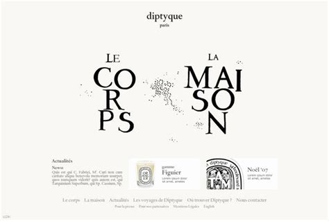 Diptyque, Typography design, Branding design