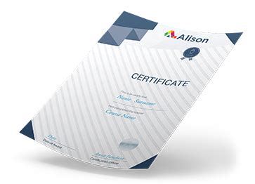 Alison Courses Certificate | TUTORE.ORG - Master of Documents