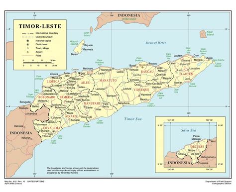 Maps of East Timor | Collection of maps of East Timor | Asia | Mapsland | Maps of the World