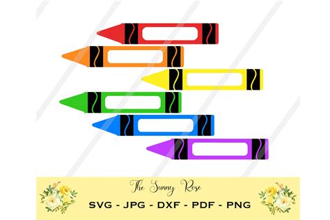 Crayon Name Tags Printable