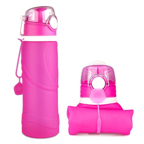 Silicone drink bottle, BPA Free Sports foldable water bottle|silicone ...