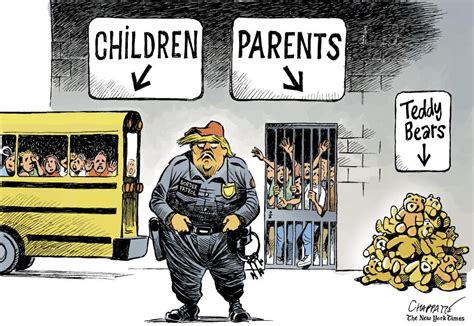 Family separation policy | Globecartoon - Political Cartoons - Patrick Chappatte