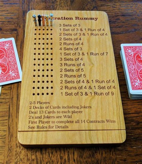 Frustration Rummy Game Board With Peg Storage - Etsy | Fun card games, Rummy game, Card games