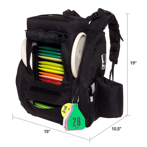 Baglane 25 Disc Capacity Disc Golf Frisbee Backpack Bag w/ Built-In Seat | eBay