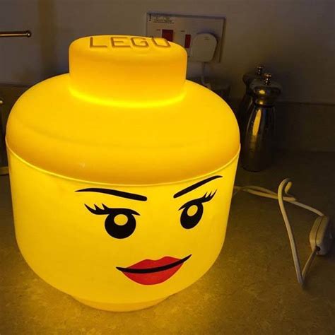 The Cute LED Mood Light Built with LEGO Storage Container | Gadgetsin