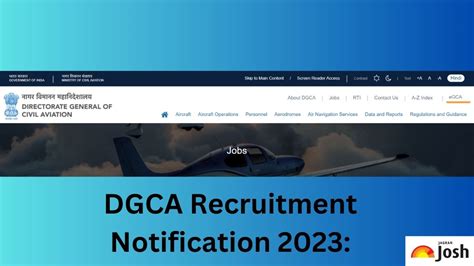 DGCA Recruitment 2023 Notification Out for 62 Vacancies, Apply Online ...