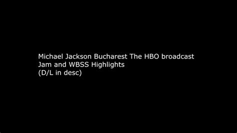 Michael Jackson Live Bucharest - The HBO Broadcast - YouTube