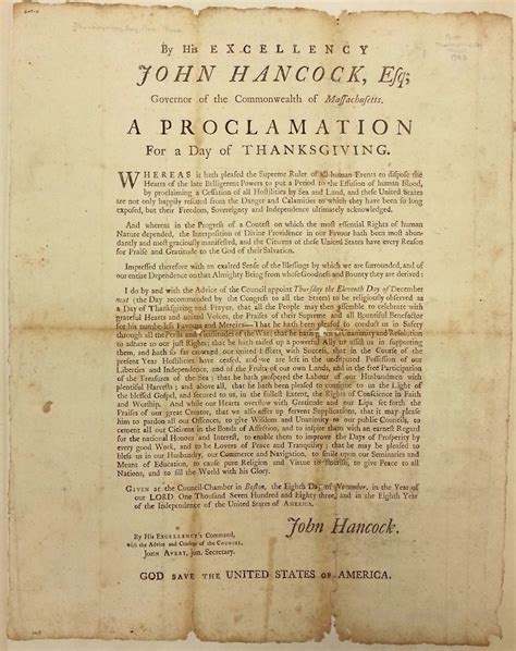 State Library of Massachusetts: Thanksgiving Proclamations at the State Library