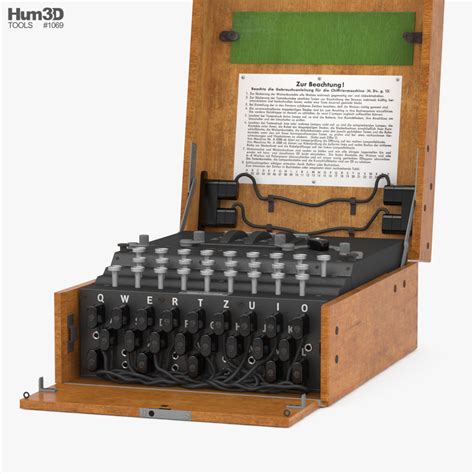 Enigma Cipher Machine 3D model - Electronics on Hum3D