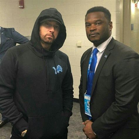 Backstage at Detroit Lions Game : r/Eminem