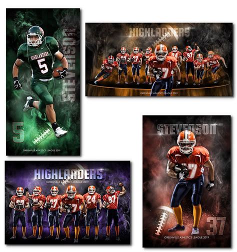 Football Banners PRIMETIME - $19.99 : ARC4Studio | Photoshop Templates for Photographers