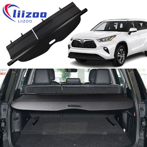 For 20-24 Toyota Highlander Cargo Cover Rear Trunk Privacy Cover ...