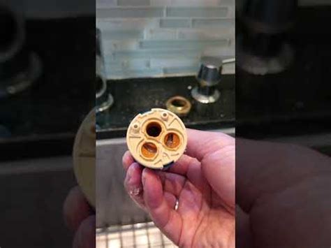 Kraus faucet cartridge replacement - YouTube