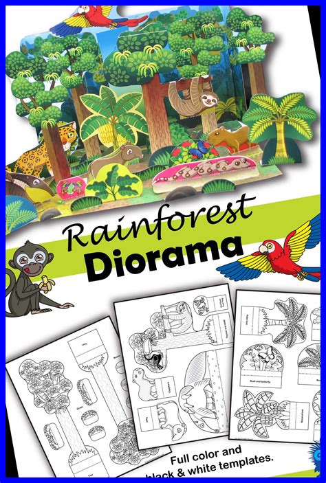 Rainforest Habitat Diorama Animals Are Printable Habitats Pro – NBKomputer