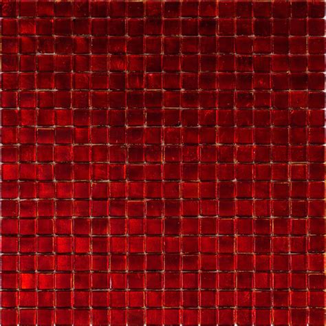 12x12 Ruby Red Glossy Glass Mosaic Tile | Ruby Red Glass Tile | Ruby Red Mosaic Tile – Apollo Tile