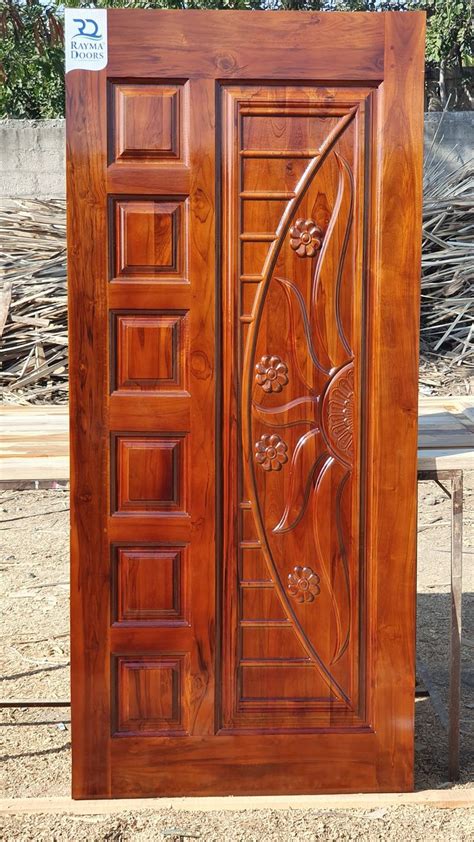 Cnc Carving Teak Wood Solid Doors | House front door design, Wooden ...