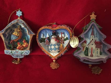 Jim Shore Annual Christmas Ornaments 2007- 2015 Danbury Mint | #1836320136