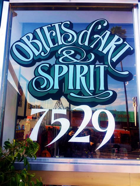 Hand Painted Window Lettering by John King. West Hollywood CA. www.lawindowsplashes.com ...