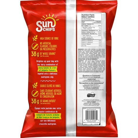 Garden Salsa Sun Chips Nutrition Info | Fasci Garden