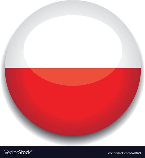 Poland flag Royalty Free Vector Image - VectorStock