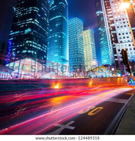 Night Scene Of Modern City Stock Photo 124489318 : Shutterstock