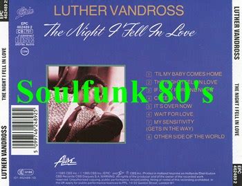 Soul & Funk 80's: Luther Vandross - The Night I Fell In Love (1985)