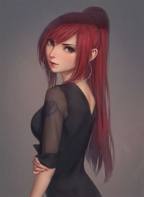 Erza fan art [media] : r/fairytail