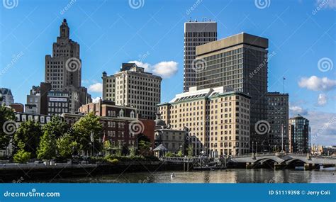 Providence, RI skyline. editorial stock photo. Image of skyline - 51119398