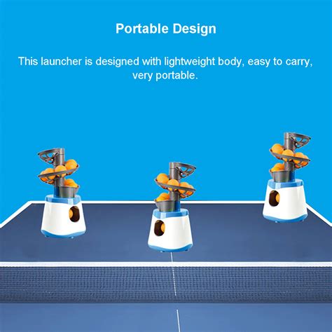 New 15pcs/min Ping Pong Table Tennis Robot Automatic Ball Launcher Machine for Kids Grown-up ...