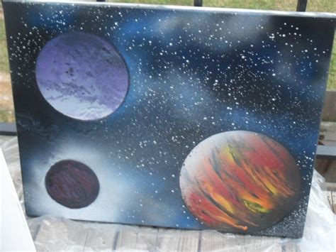Outer space artwork. I will figure out how to do this! | Space artwork, Art, Spray paint artwork
