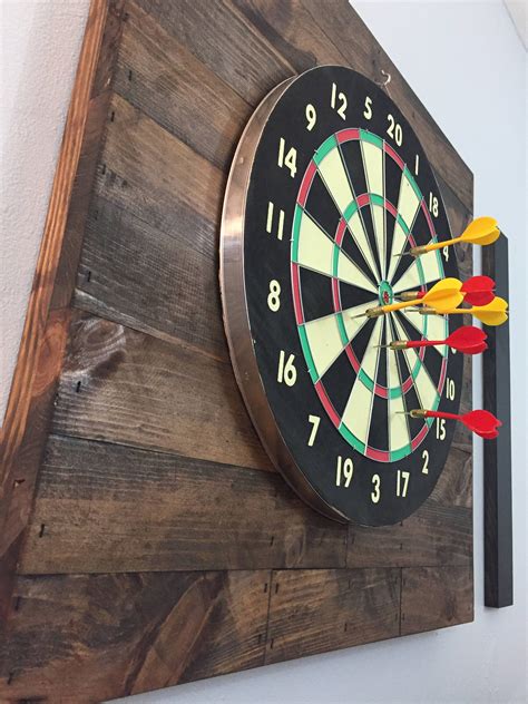 Dart Board Backboard With 2 Chalkboard Score Keepers Dart - Etsy