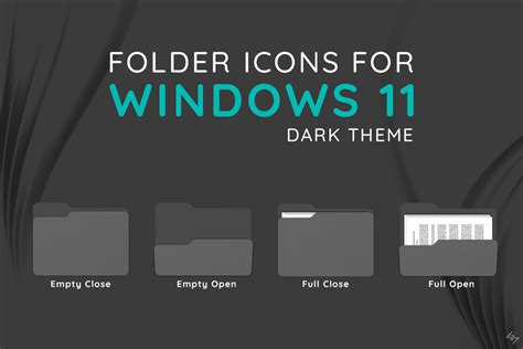 Folder Icons For Windows 11 Dark Theme by Mounir210 on DeviantArt