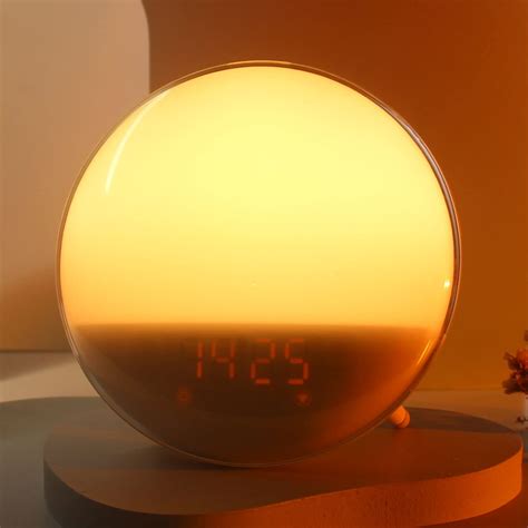 Sunrise Alarm Clock Wake up Light up Dekala Wake up Light Alarm Clock for Bedroom Sunlight Alarm ...
