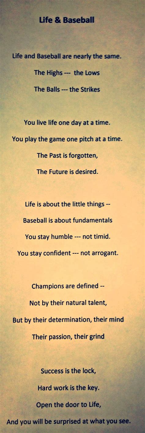 Famous Baseball Poems